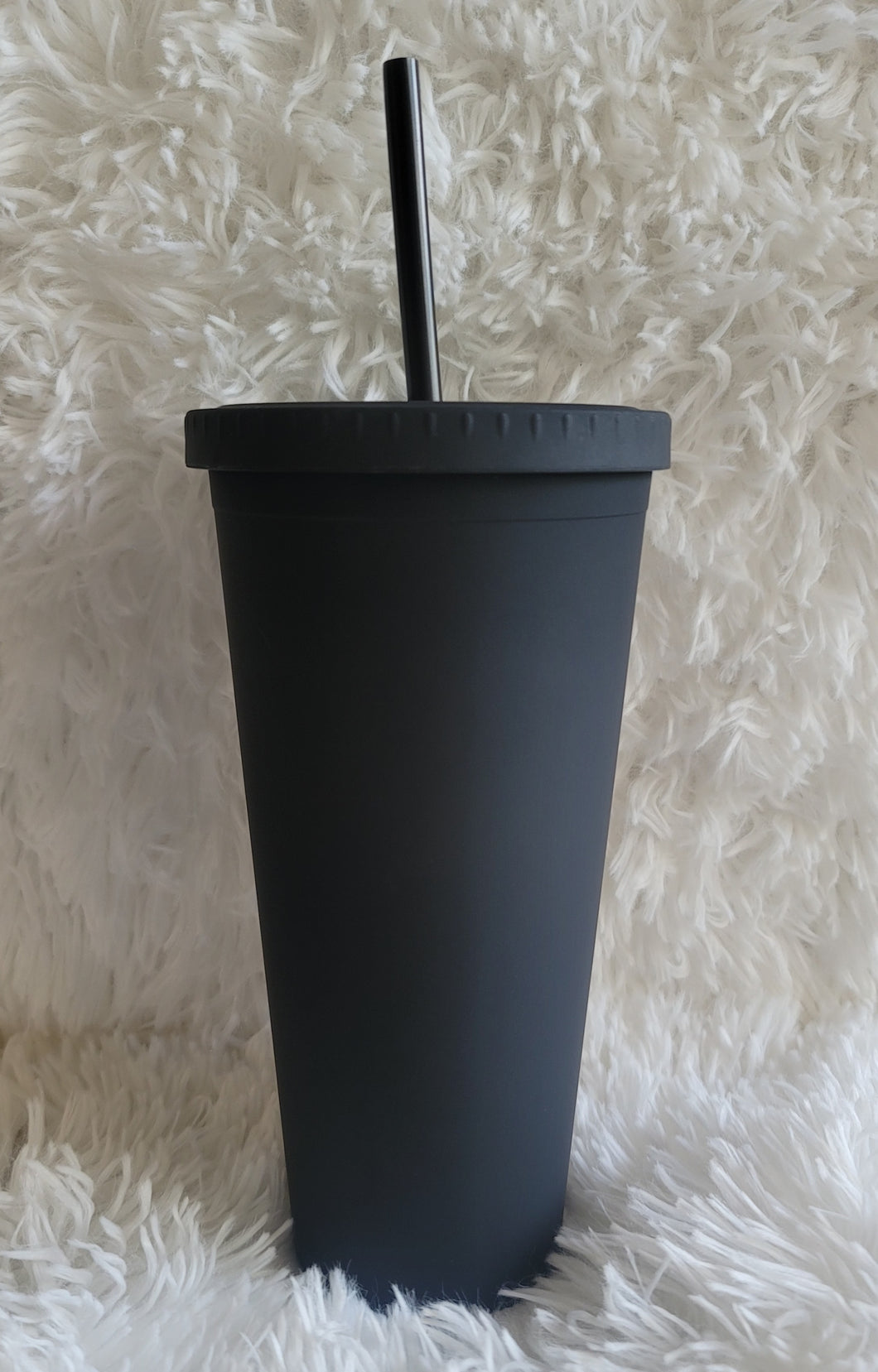 22 oz. Matte Black Double Walled Tumbler